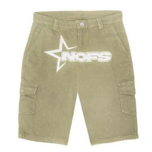 Beige NOFS Cargo Shorts