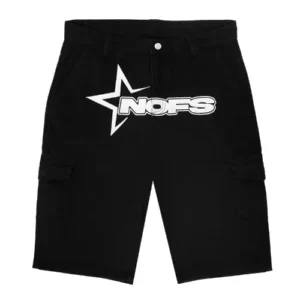 Black NOFS Cargo Shorts