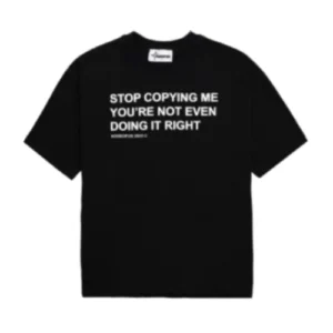 Black Nofs Stop Copying T-shirt