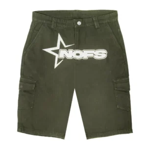 Green Khaki NOFS Cargo Shorts