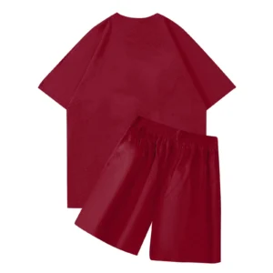 Nofs Summer T Shirt With Short – Maroon