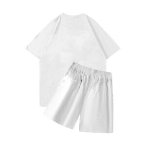 None of Us T shirt With Short Summer Set – White