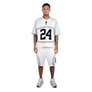 White Noneofus x Trapstar NFL Shorts